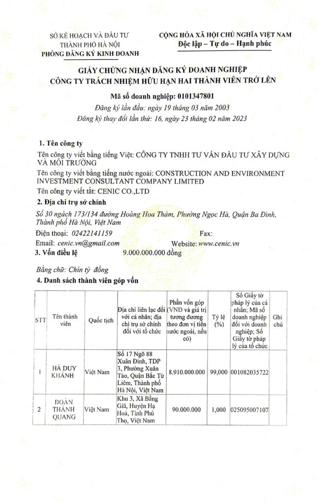 chứng chỉ năng lực